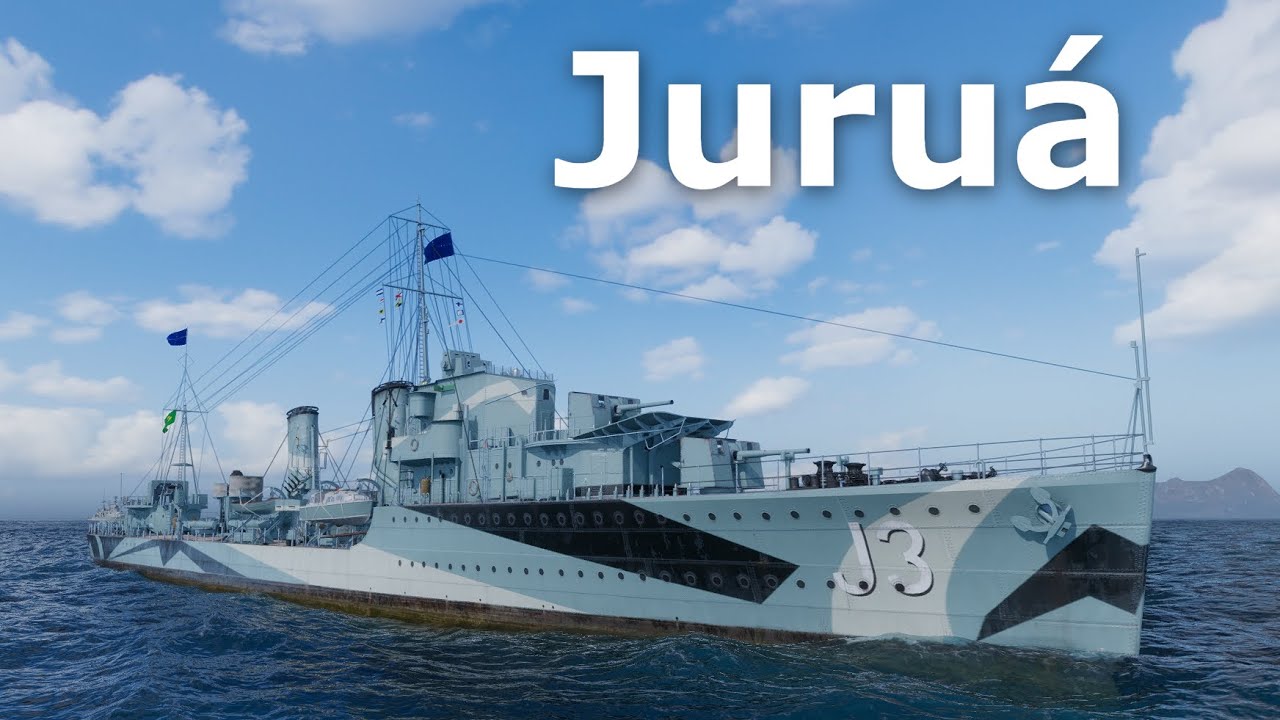 World of WarShips Juruá - Pan-American special premium Tier VI destroyer