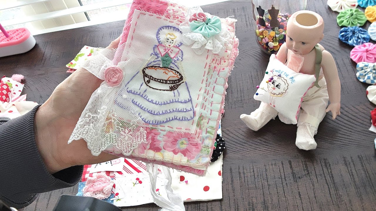 Needlebook Series 5  #slowstitch Southern Belle