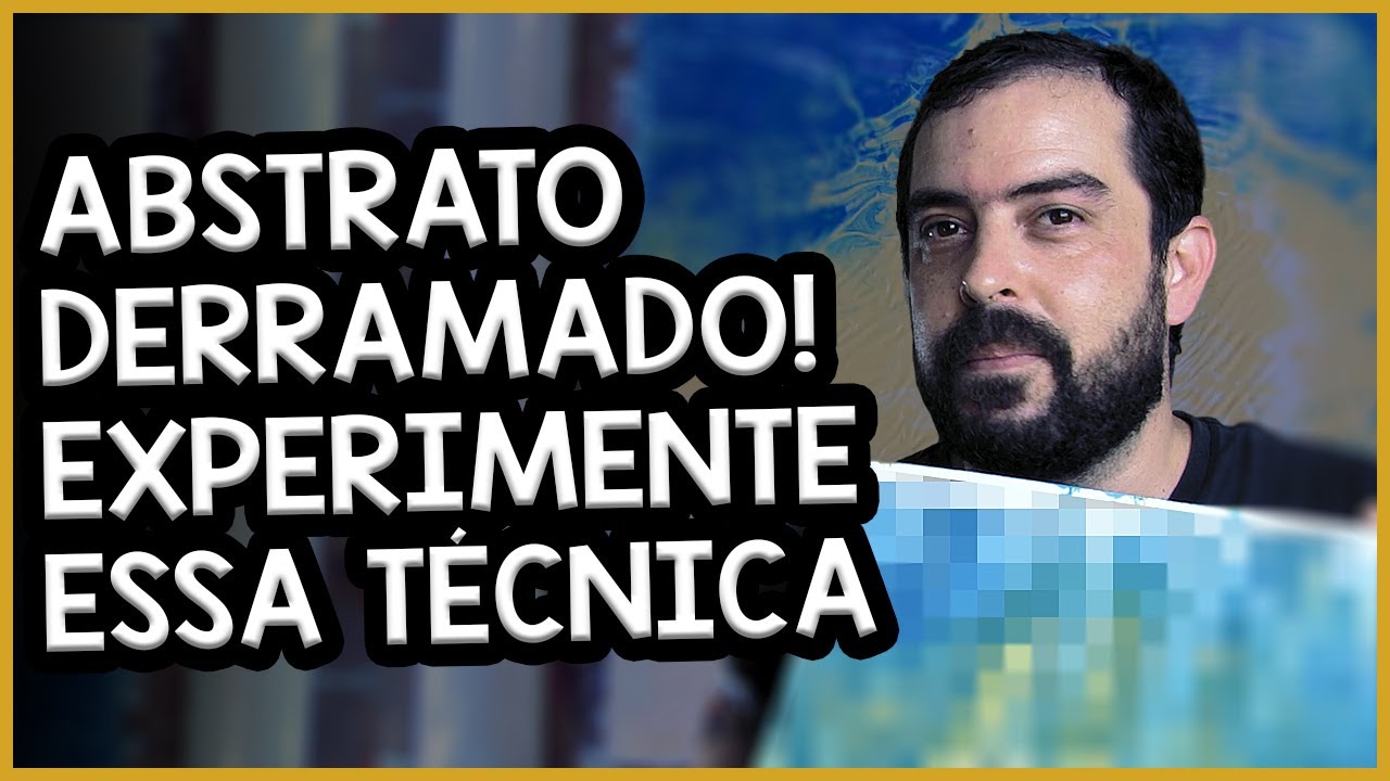 Série: Experiências com a Pintura Abstrata Fluida - Passo a Passo - Primeiro Experimento!!