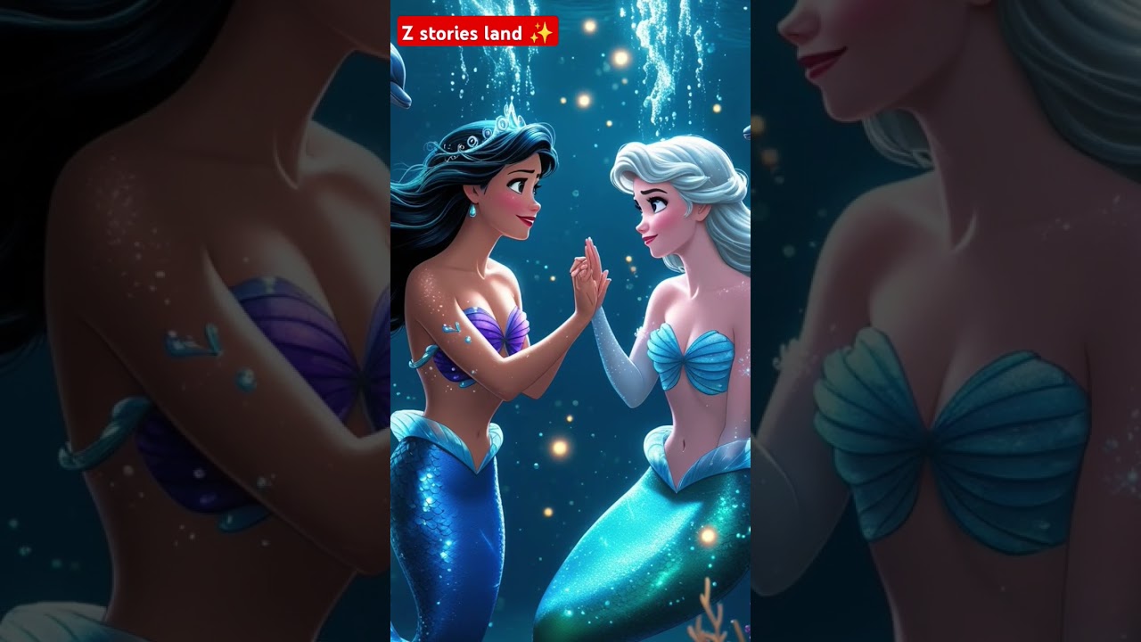 Princess Elsa mermaid vs princess snow white mermaid 😻💖..Must watch this.. very amazing 😀