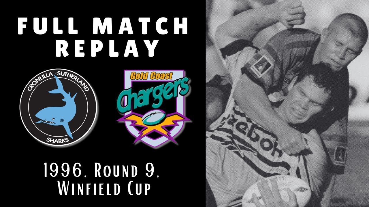 Cronulla Sharks vs Gold Coast Chargers - Round 9, 18 May 1996