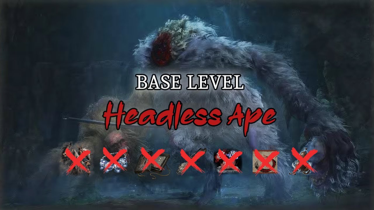 Sekiro | Headless Ape Full fight | Base Level | Sword Only