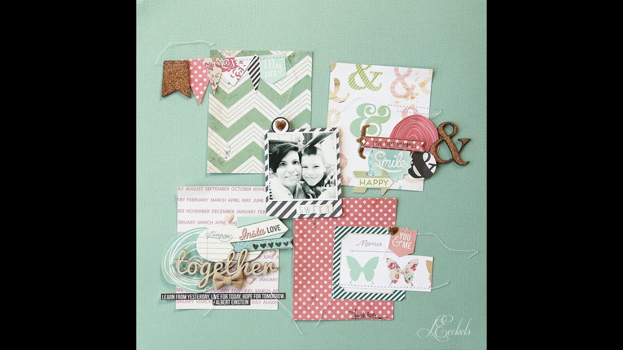 Scraptastic Kit Club April Layout video 1
