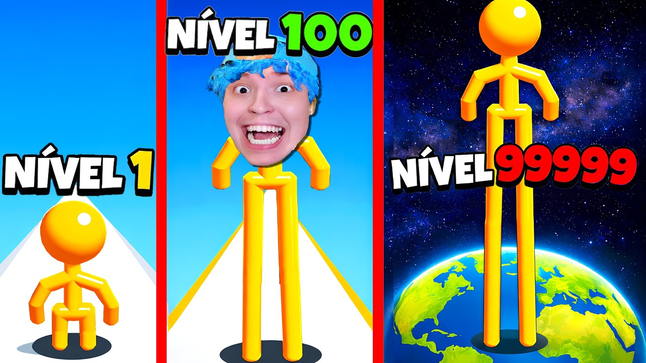 AUMENTANDO O TAMANHO DAS MINHAS PERNAS ATÉ 1.000.000 GIGANTE!!