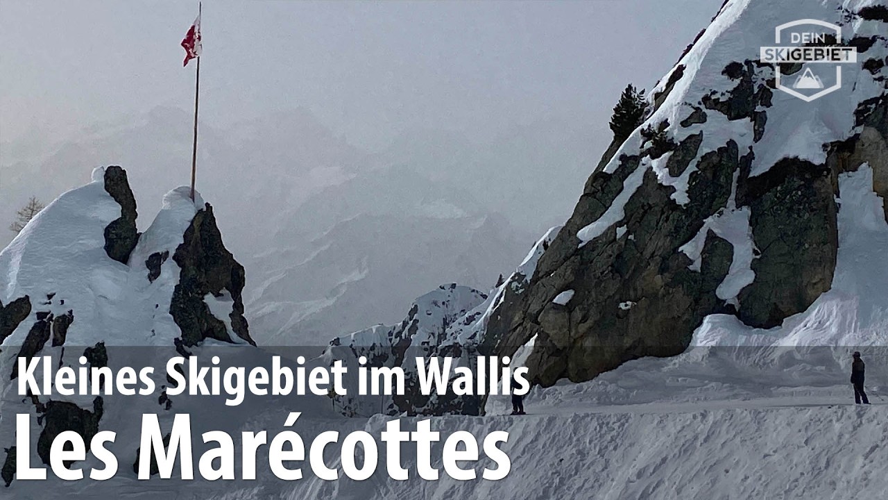 Les Marécottes: Skigebiet im Wallis