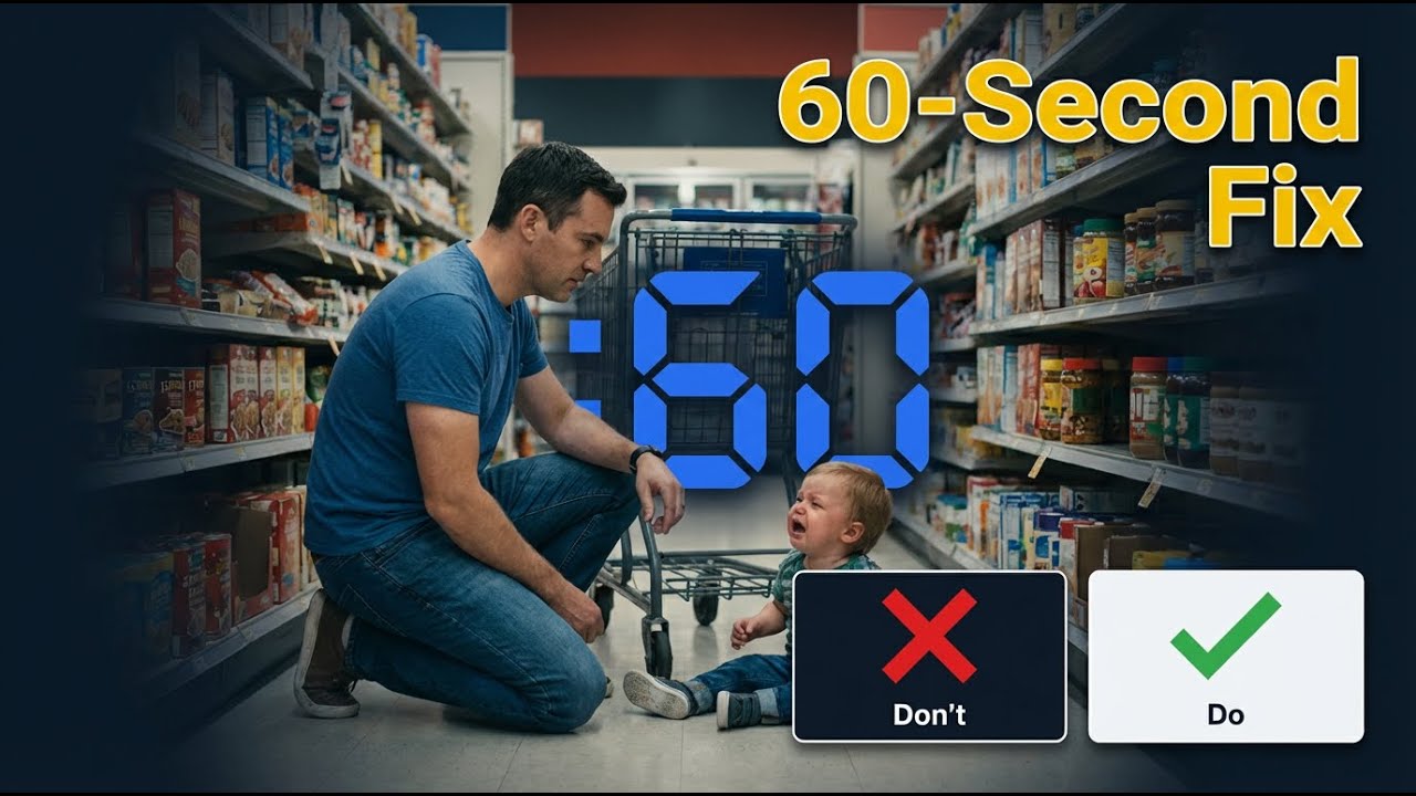 Fathers Challenges Now - Stop Public Tantrums: The 60-Second Reset (Solo Dad Script)
