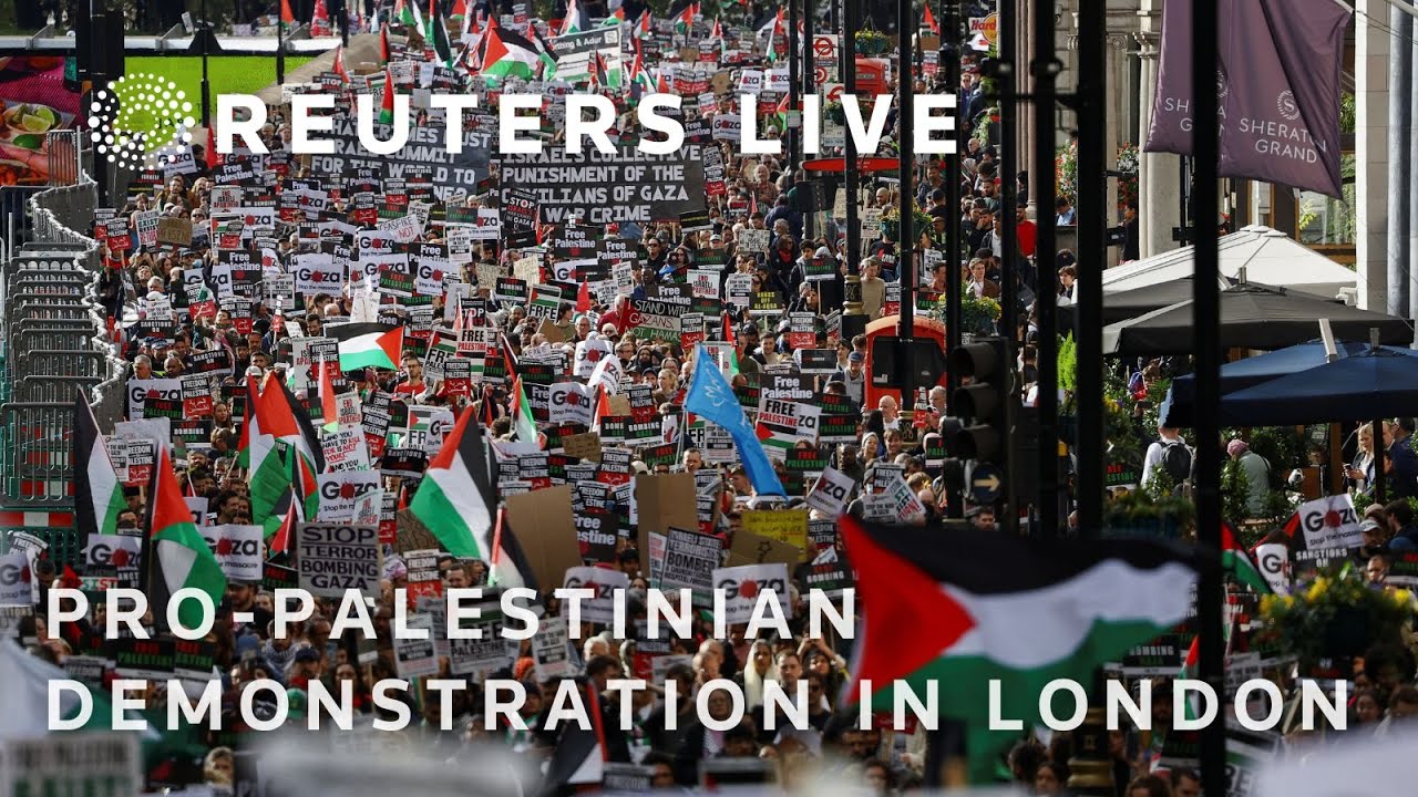 LIVE: Pro-Palestinian demonstration in London