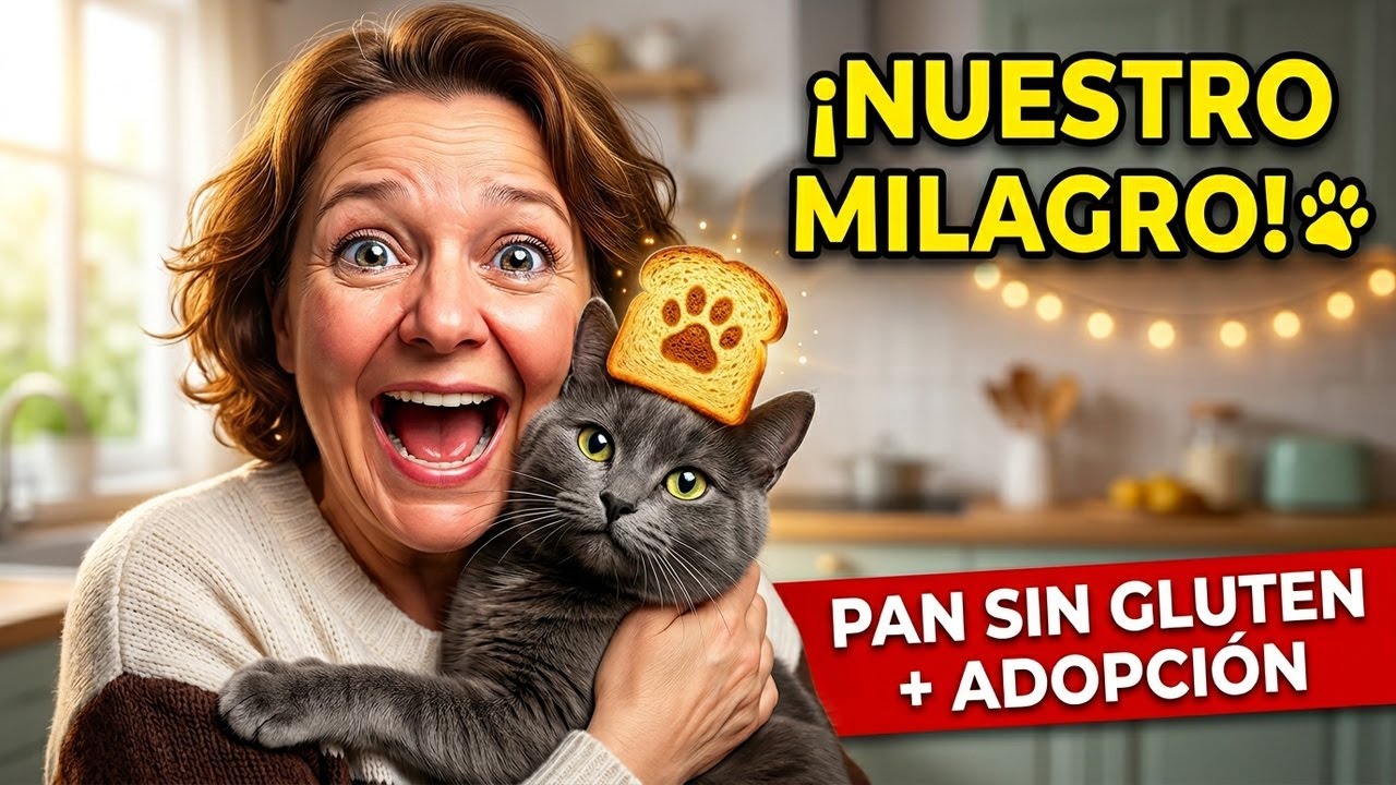 Pan sin gluten + Adoptamos un gato de la calle 🐾 Nuevo comienzo