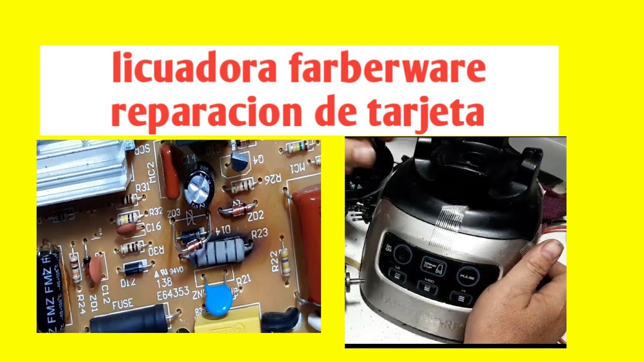 licuadora farberware no prende daño en tarjeta