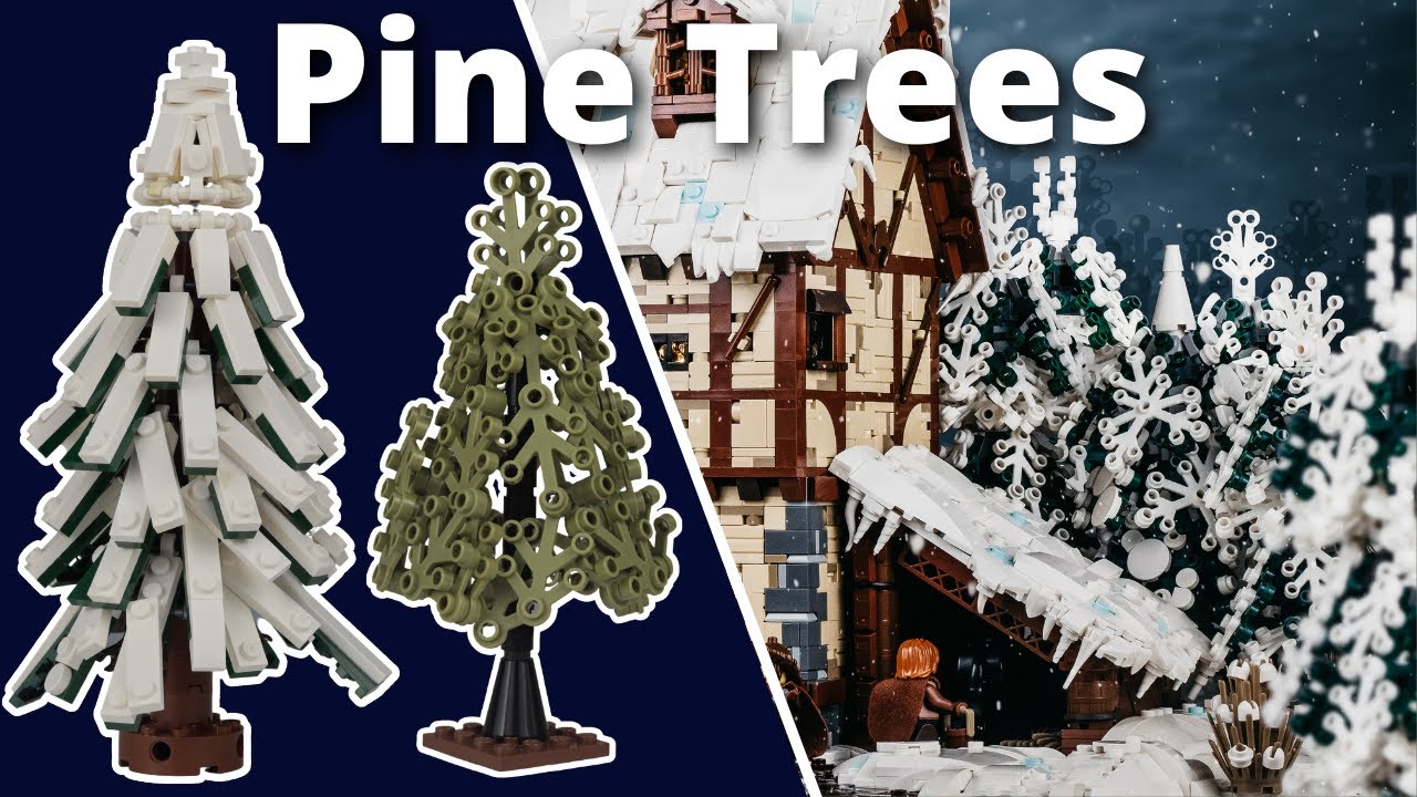 How to Build LEGO Pine Trees - 4 Awesome Designs