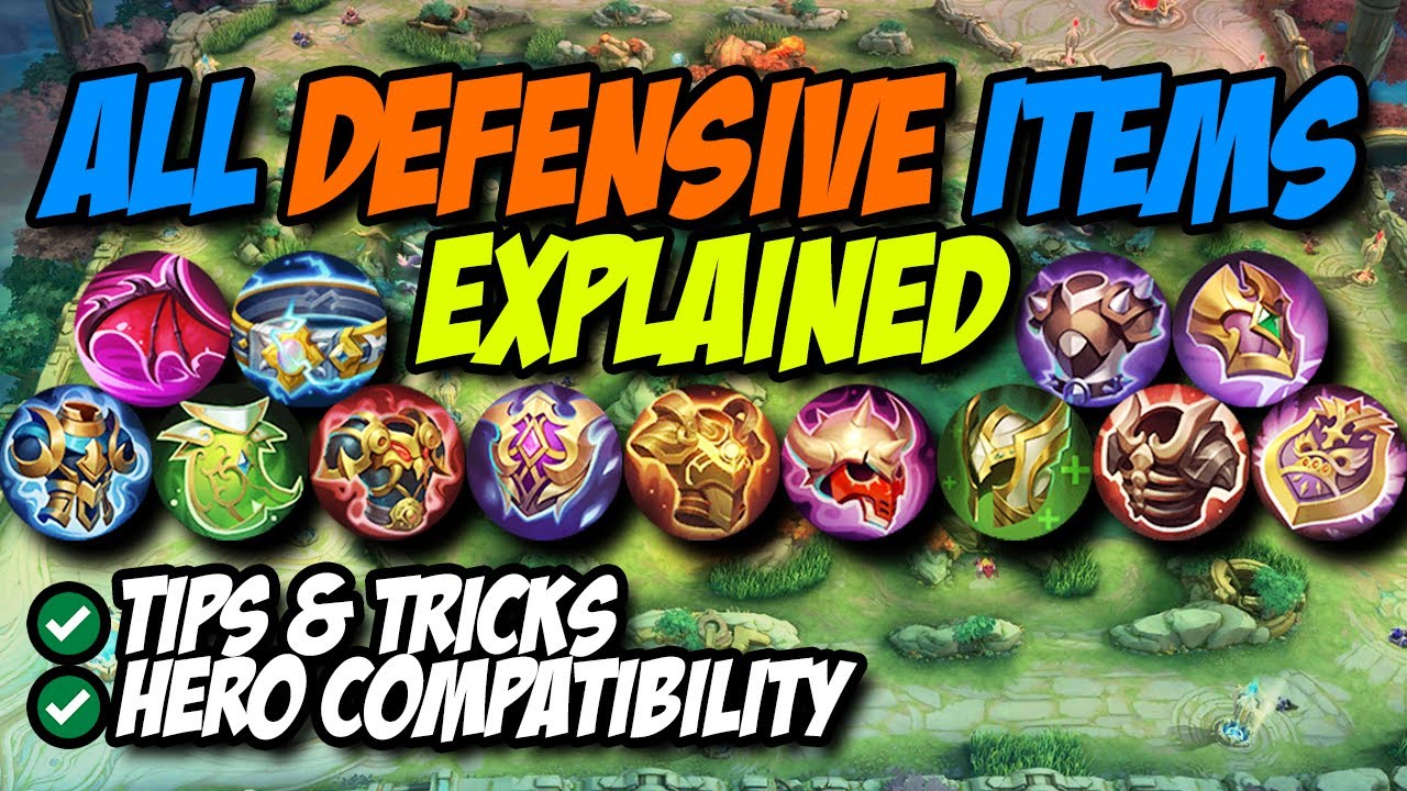 ALL DEFENSIVE ITEMS IN MOBILE LEGENDS EXPLAINED!! SEASON 28 2023