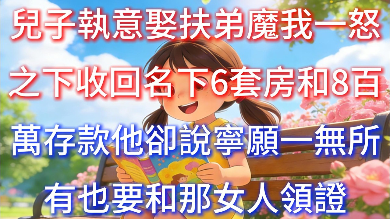 兒子執意娶扶弟魔，我一怒之下收回名下6套房和8百萬存款，他卻說寧願一無所有，也要和那女人領證