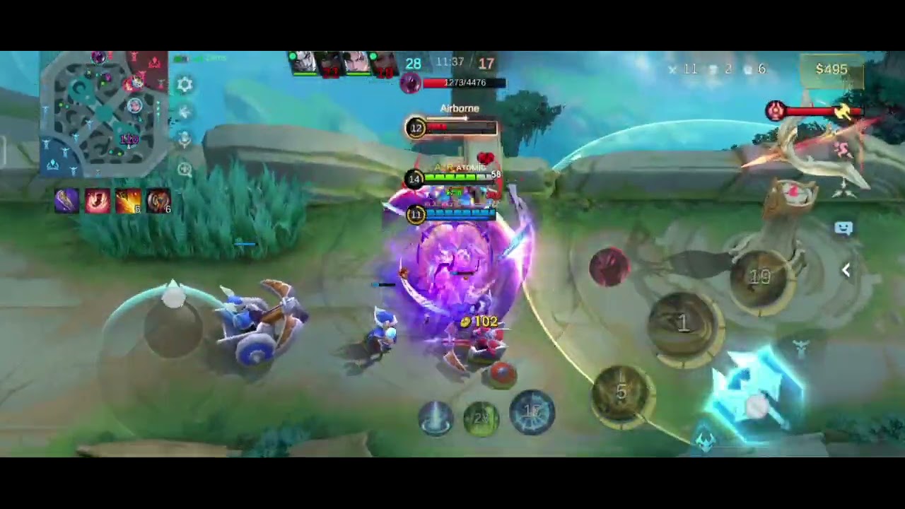 Full gameplay (Freya) Full rotate and build| Mobile Legends Bang Bang 