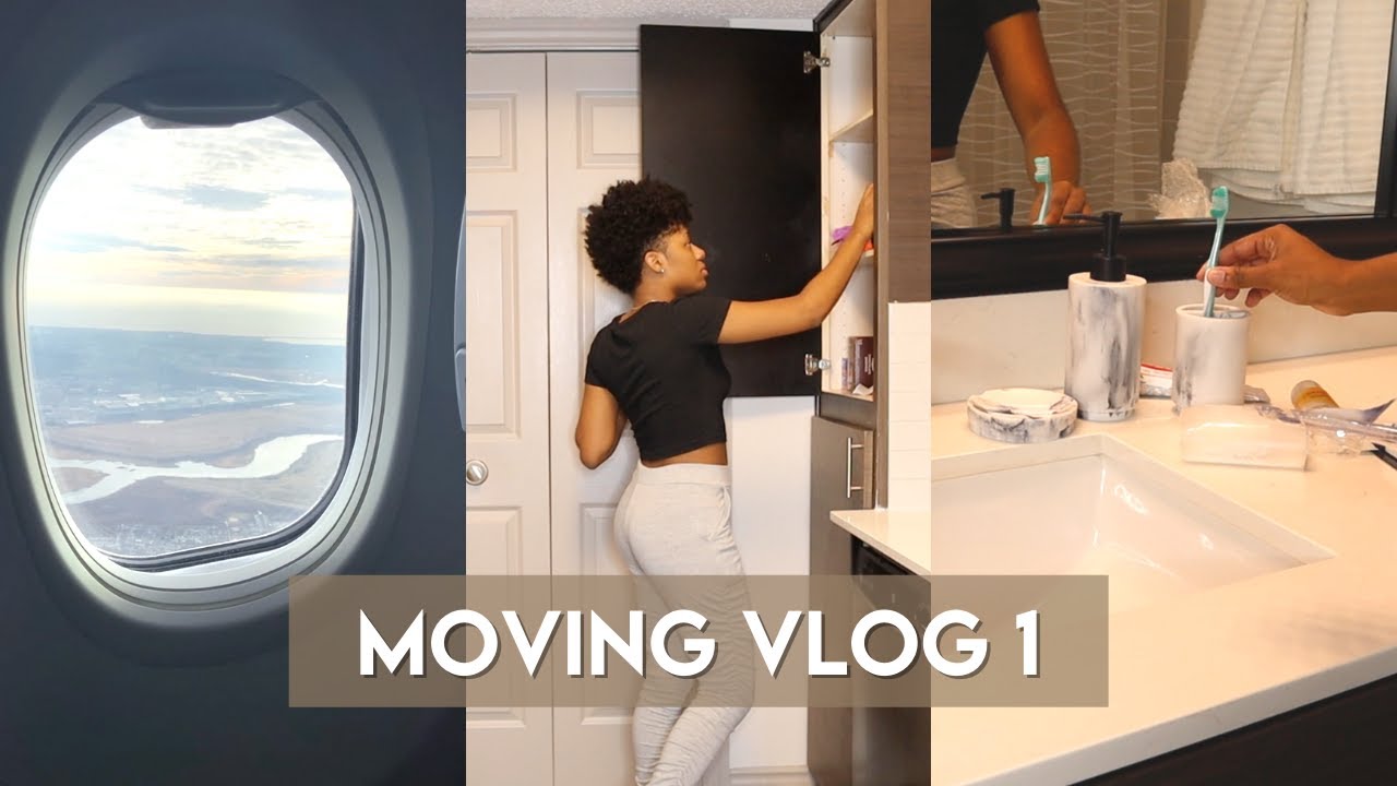 MOVING VLOG 1: MOVING TO DALLAS! | NEW APARTMENT SHOPPING + GETTING MY CAR SHIPPED + UNPACKING!