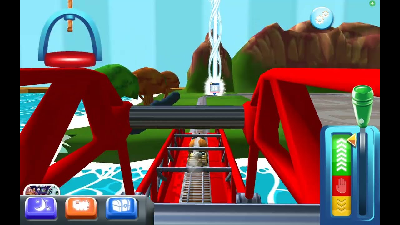 My brother playing Thomas magic tracks