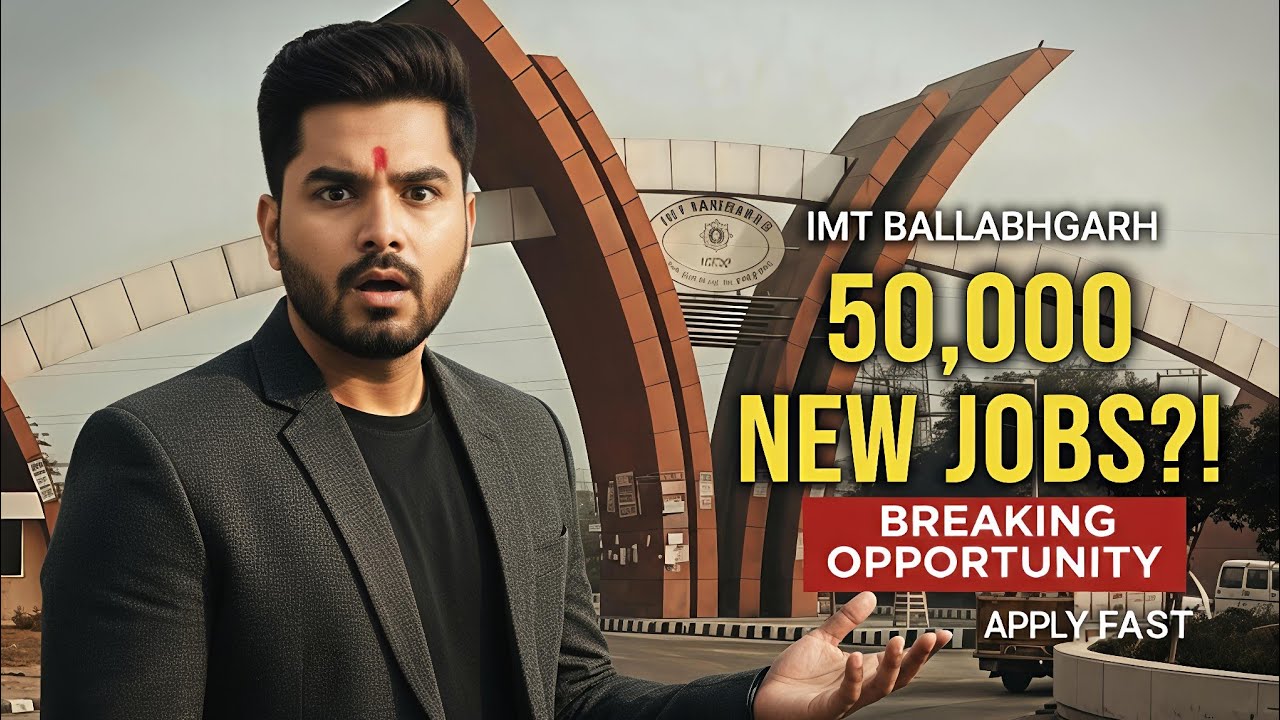 Faridabad IMT Latest Jobs 2026 | Industry Area Direct Bharti | 10th/12th Pass Job | 1 Crore View now