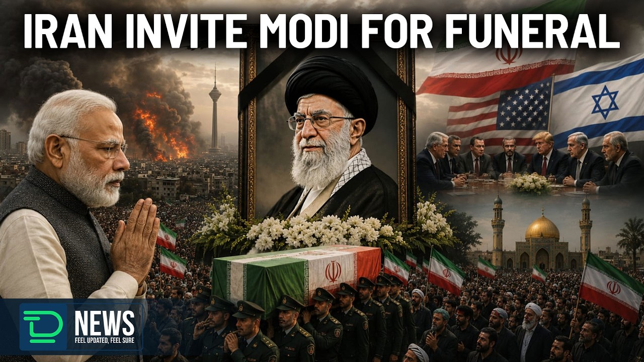 Modi Invited for Supreme Leader Ayatollah Khamenei Funeral in Iran | #DeafTalksNews