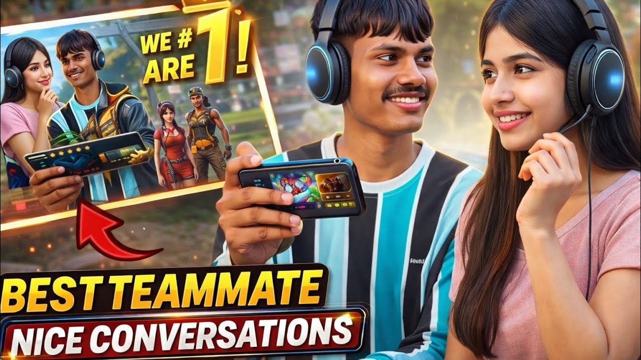 Random Girl Teammate in Free Fire 😍 Best Conversation Ever | We Are #1 Booyah