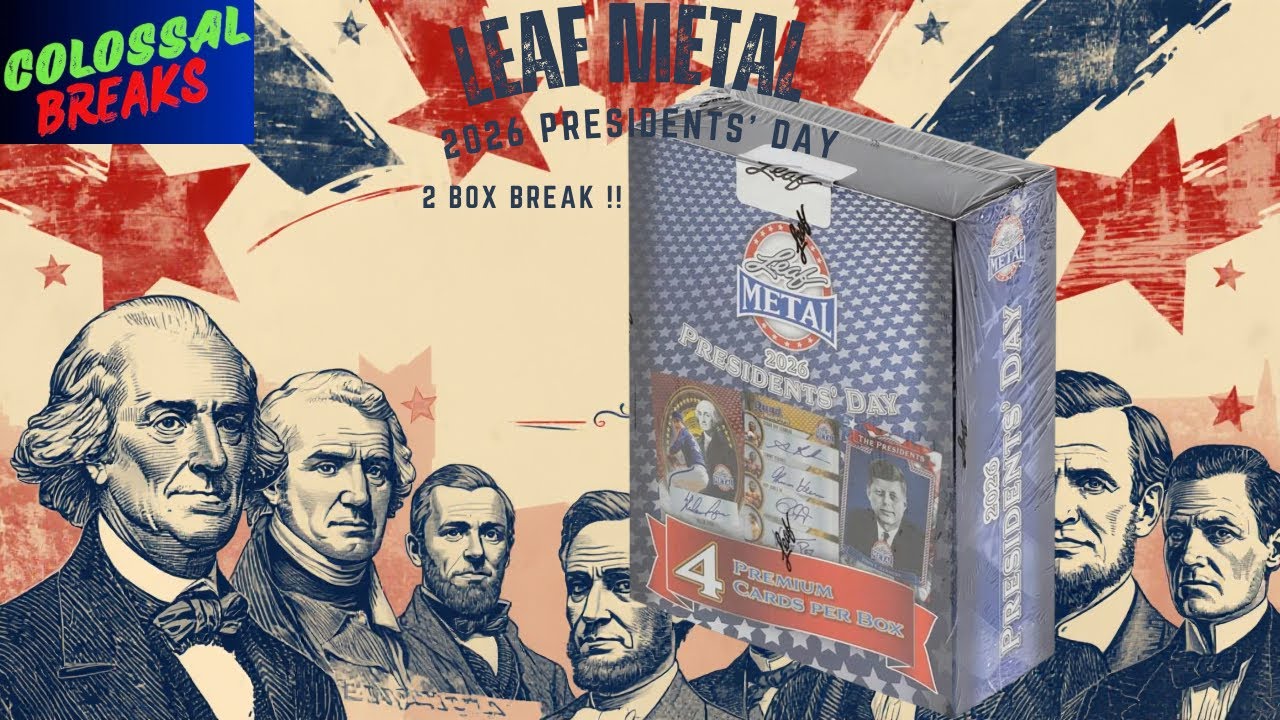 Распаковка коробки Leaf Metal Presidents’ Day 2 2026 года #leaftradingcards #unboxing #president