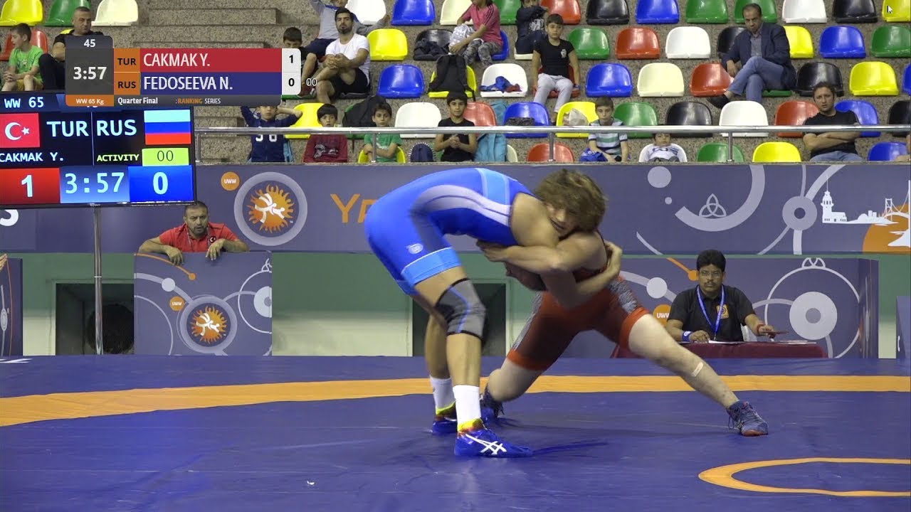 1/4 WW - 65 kg: Y. CAKMAK (TUR) v. N. FEDOSEEVA (RUS)