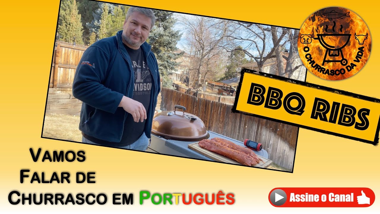 Costela de porco defumada - BBQ ribs
