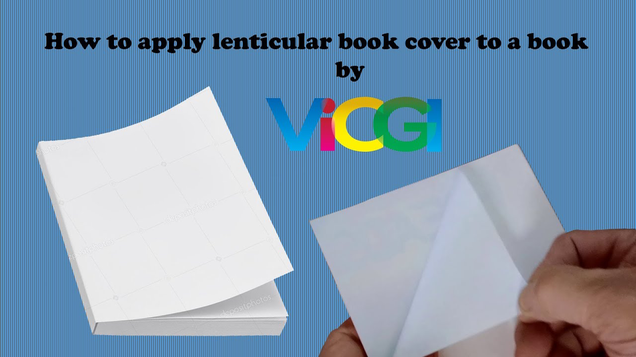 How to apply #lenticular book cover to a book