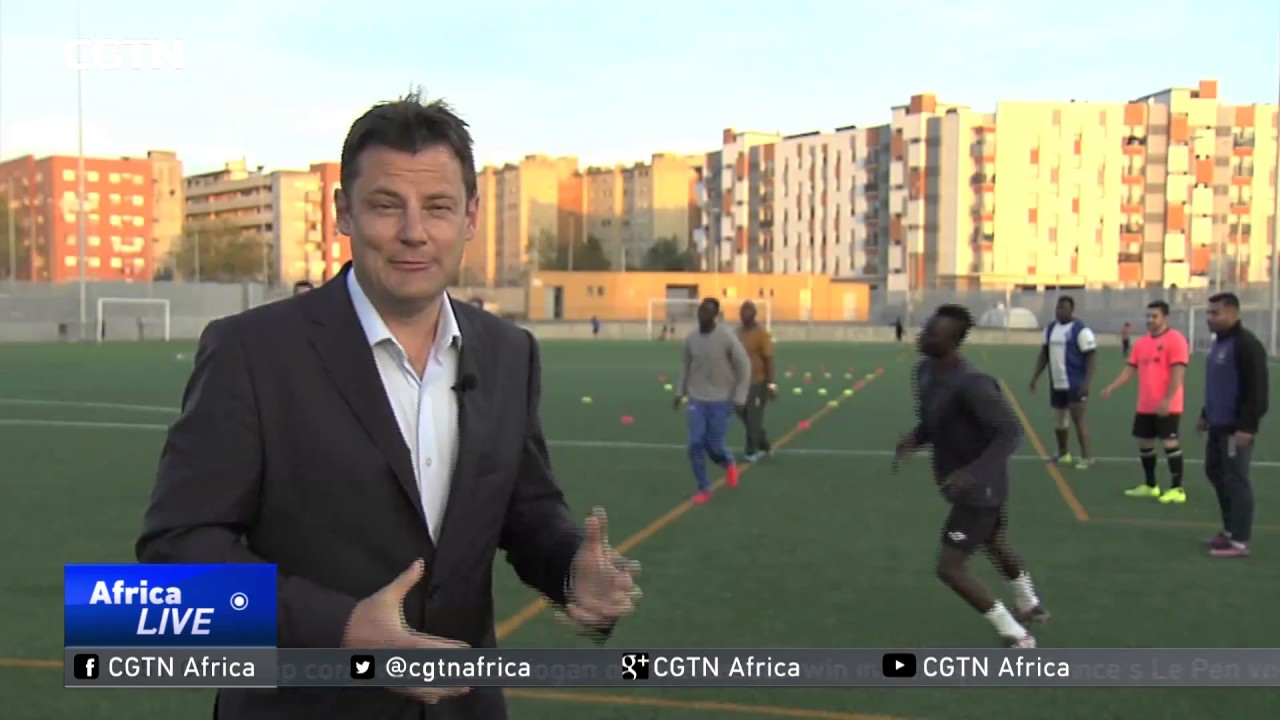 Spanish football team made up mostly of African migrants