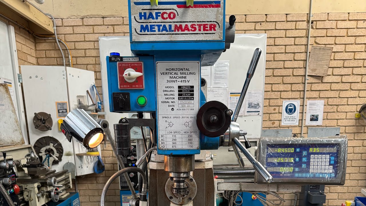 Start up procedure for HAFCO Metal master Hm52G mill