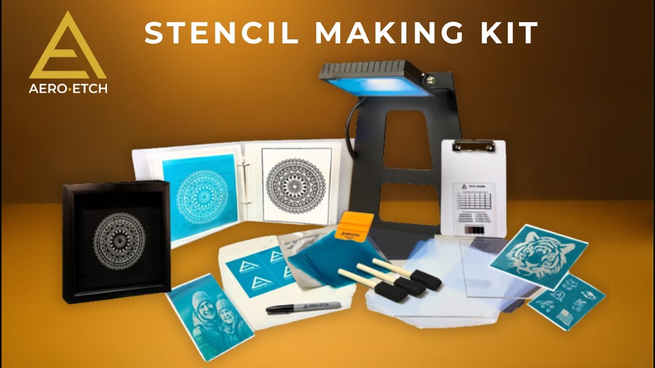 The Aero-Etch Stencil Making Kit - Make Custom Sandblasting Stencils