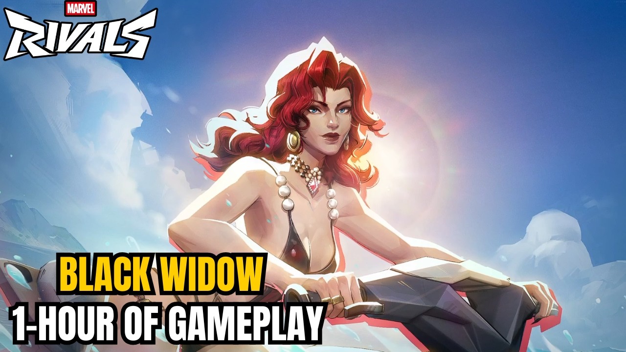 Black Widow Aquatic Assassin Summer Skin Full Gameplay (1 Hour) Marvel Rivals Season 8.5