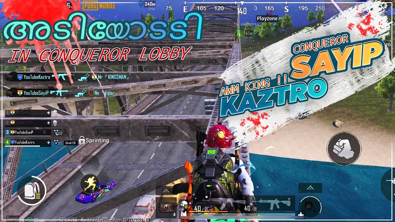 അടിയോടടി  In Conqueror lobby  |  Ft. Sayip @KaztroGAMINGYT @SpyOpYT @ThunderopOG  |  PUBG M KR