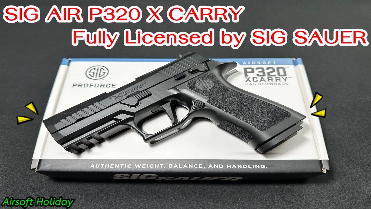 SIG AIR Proforce P320 X CARRY บีบีกันปืนสั้นอัดแก๊ส งาน Fully Licensed By SIG SAUER (ผลิตโดย VFC)