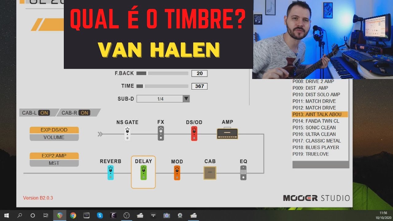Qual é o Timbre? Van Halen - Mooer Ge200