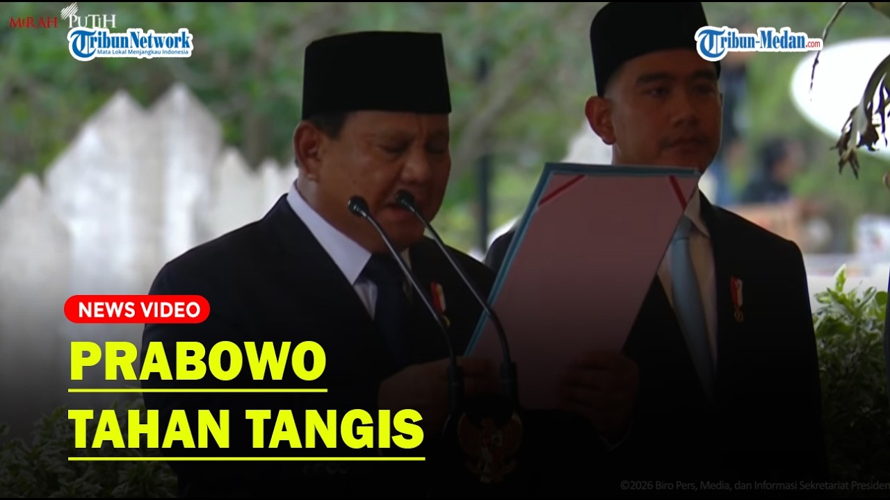 SUARA Berat Prabowo saat Makamkan Try Sutrisno di TMP Kalibata