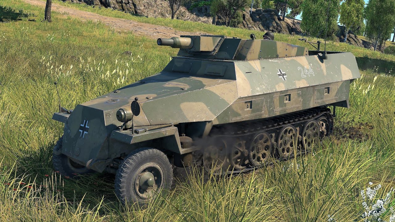 War Thunder: Sd.Kfz.251/9 German Tank Destroyer Gameplay [1440p 60FPS] No Commentary