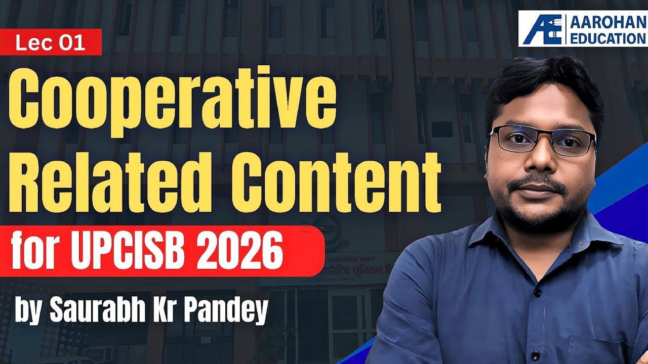 Cooperative Related Content Lec 01 for UPCISB 2026 by Saurabh Kr Pandey