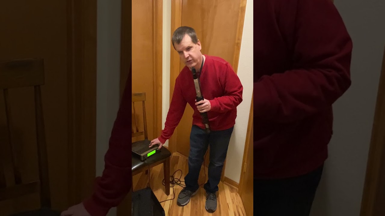 Quick demo of using the Yamaha VL70M Wind controller sound module as a blind musician