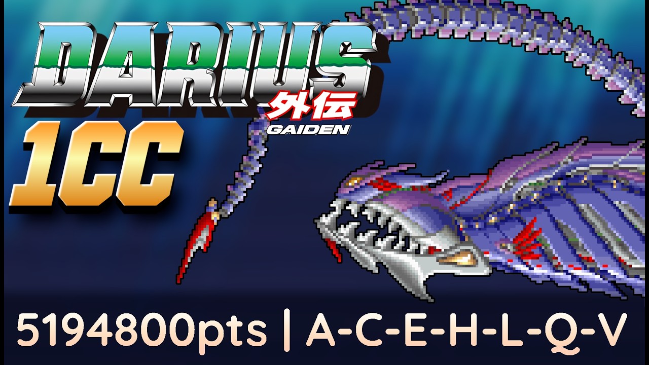 Darius Gaiden | 1cc | A-C-E-H-L-Q-V