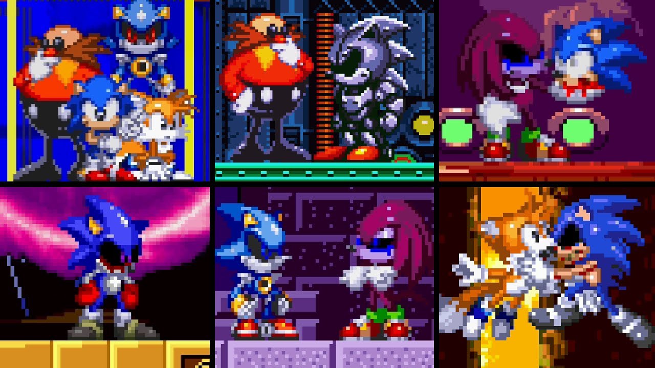 Knuckles.EXE-The Emerald Curse ALL BAD ENDINGS AND SECRETS
