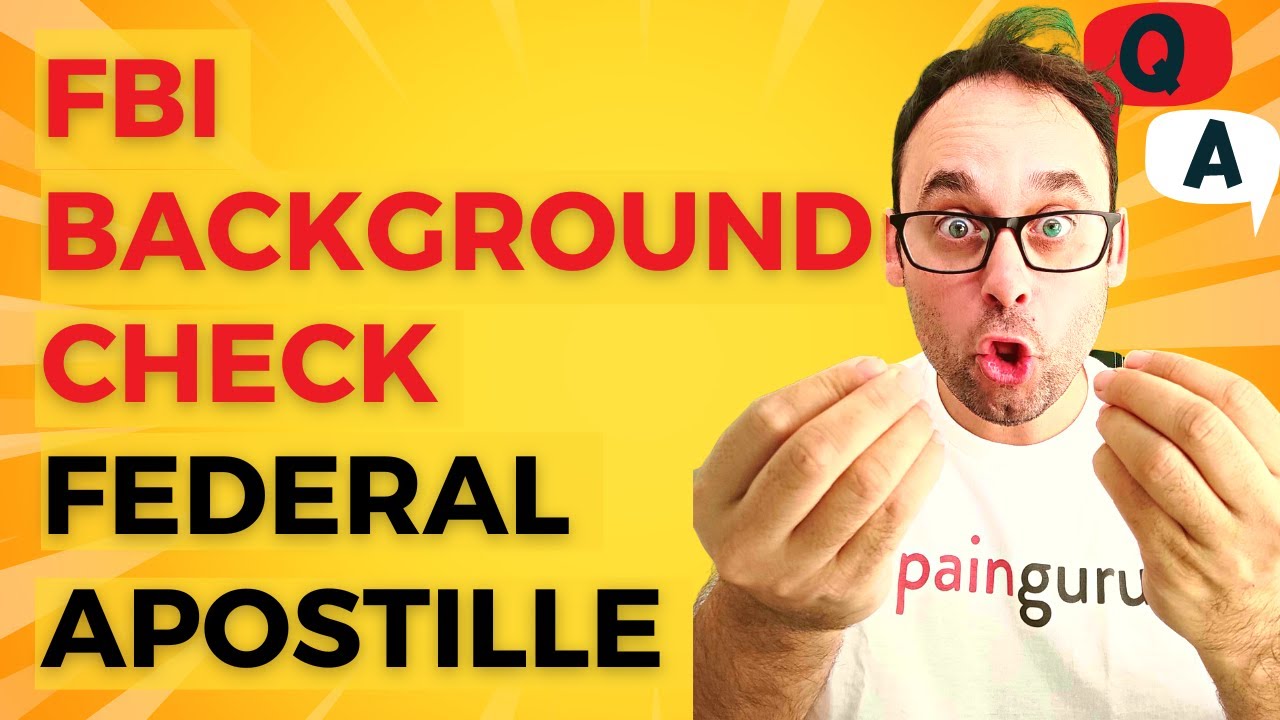 How long is taking the FBI background check's Apostille?