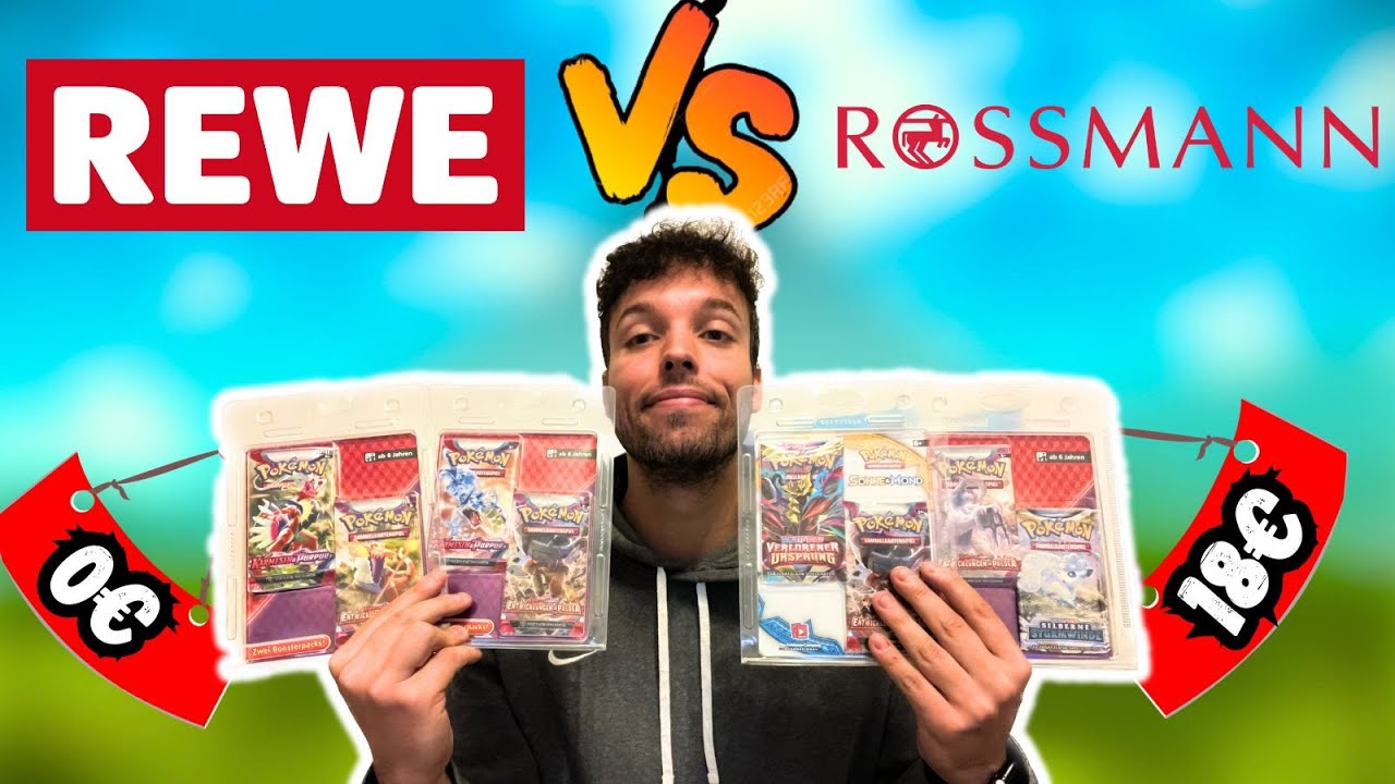 Pokemon Blister Battle Rossmann vs Rewe 🔥 Welche Blister sind besser? Pokemon Karten Booster Opening