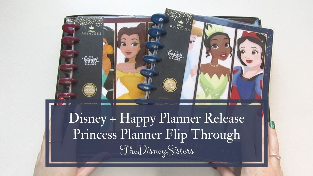 Disney + Happy Planner Release 2021 Disney Princess Planner Haul / Flip Through - TheDisneySisters