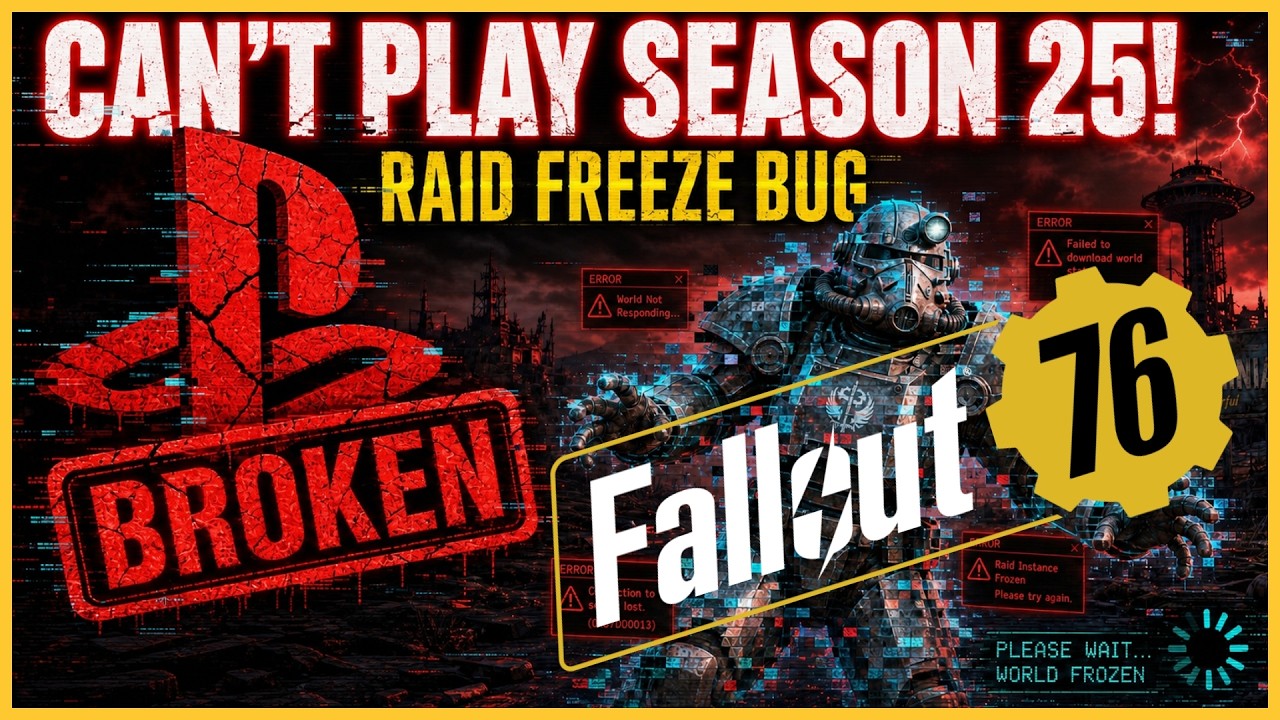 PlayStation Players CANNOT Play Season 25 &ndash; Raid Freeze Bug Explained! Fallout 76