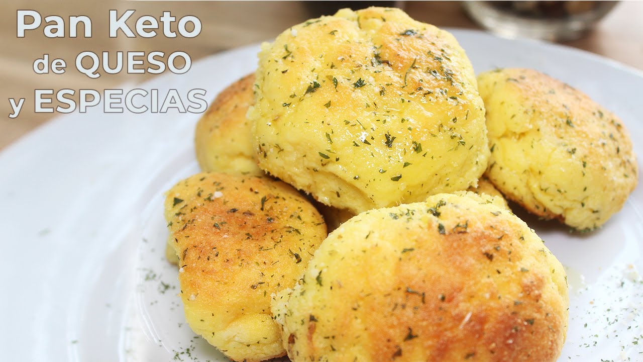 Pan Keto con Harina Coco de Queso y Especias. Libre de gluten - Low carb