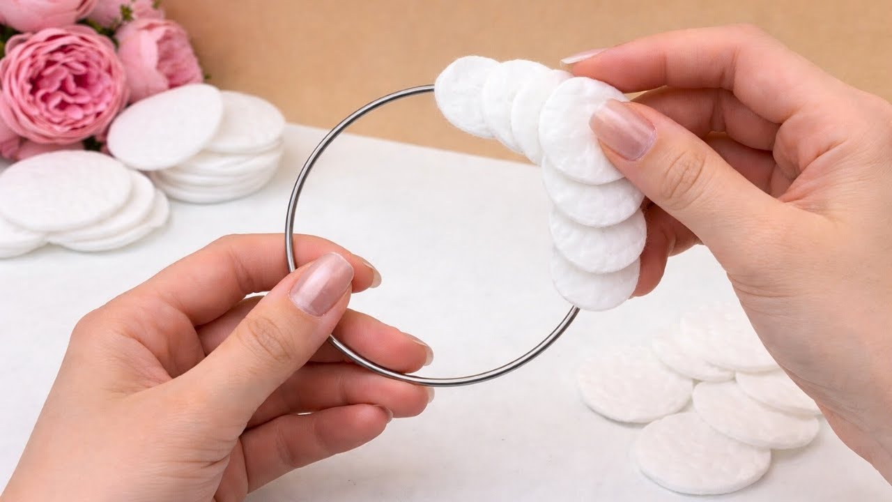 I SAW This at an Expensive Store and MADE It Myself! 😍 AN INCREDIBLE DIY IDEA Using Cotton Pads!