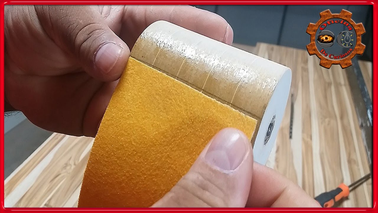 Como um fazer rolo de lixa para furadeira de bancada e outras