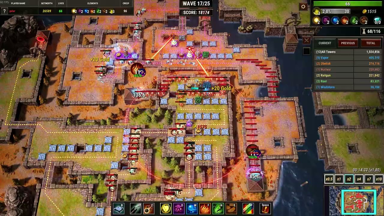 Element TD 2 Mazing Campaign   Level 12   A Lucky Sign