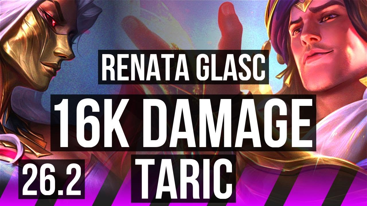 RENATA GLASC & Vayne vs TARIC & Yunara (SUP) | 16K damage, 5k gold comeback | EUW Master | 26.2