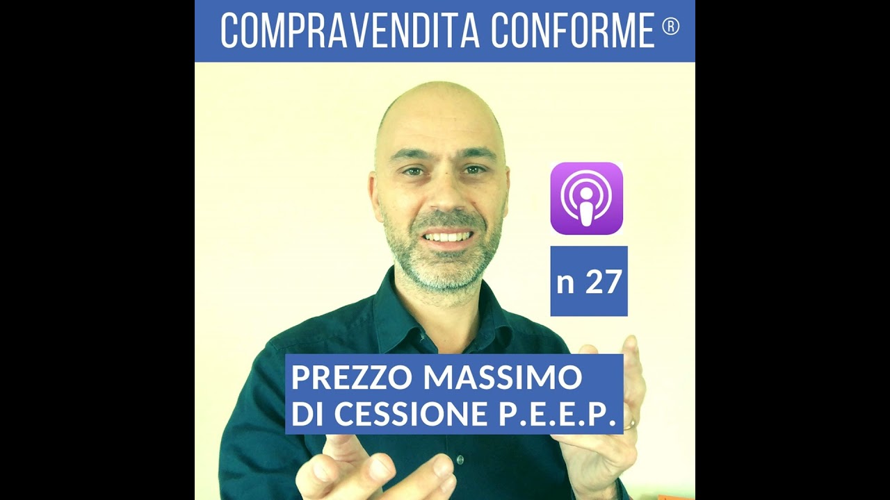 Prezzo massimo di cessione Edilizia PEEP convenzionata