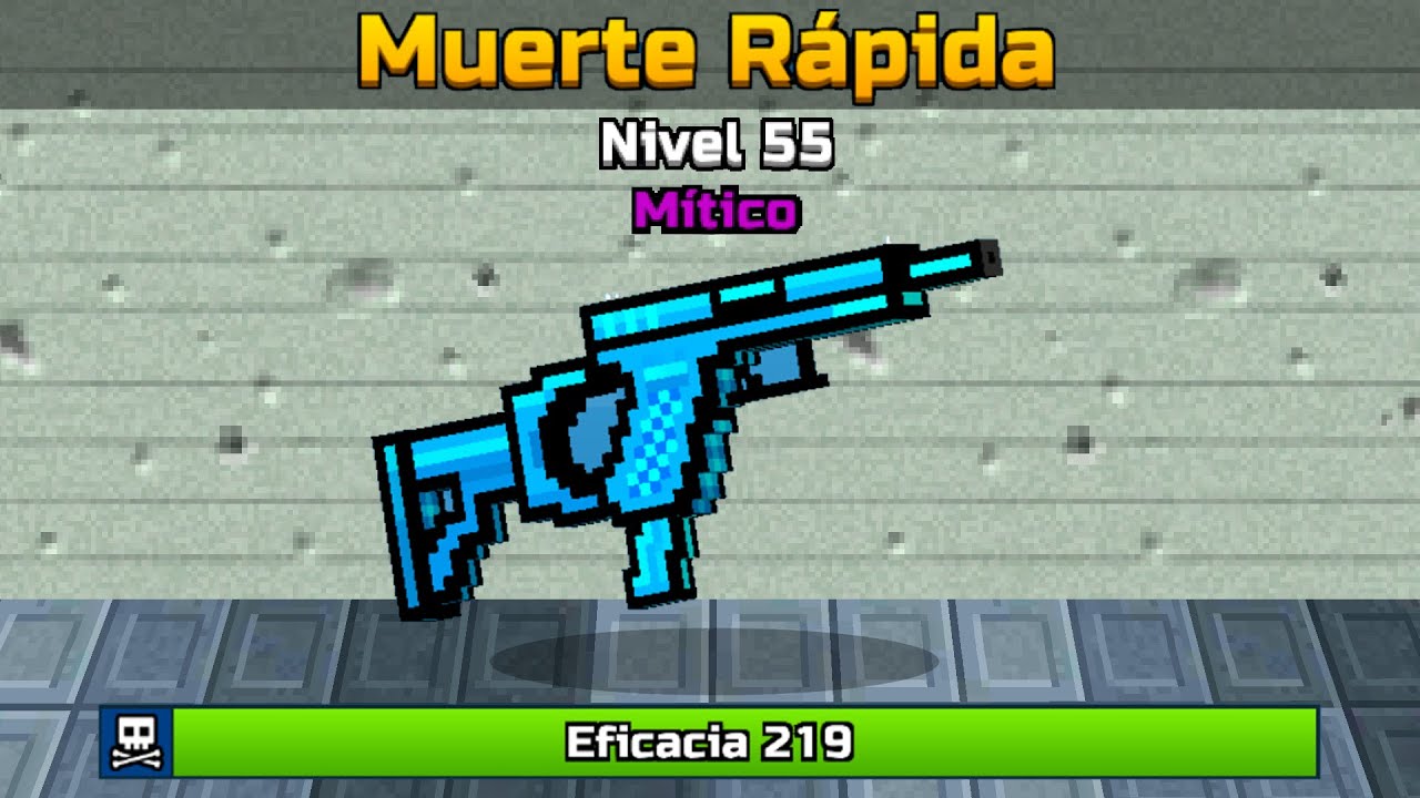 MUERTE RÁPIDA A NIVEL 55 EN MÍTICO 😱 | MEJORANDO ARMAS AL MÁXIMO | Pixel Gun 3D